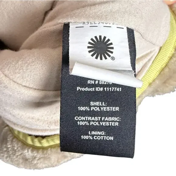 Ugg RTW Marlene Sherpa Tan Sandstone Faux Fur Full Zip Jacket Women's Medium - Picture 6 of 8